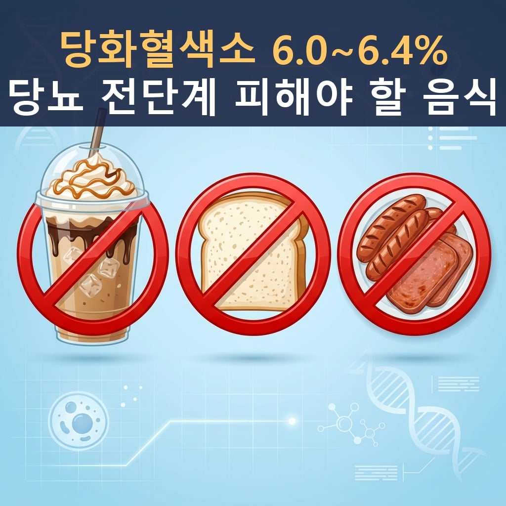 당화혈색소 6.0~6.4 당뇨 전단계 음식 3가지